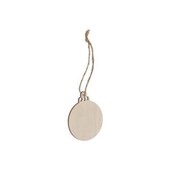 Ornement de Noël en bois en forme de boule