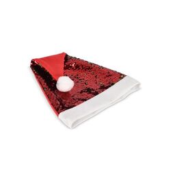 Bonnet de Noël à paillettes bicolores