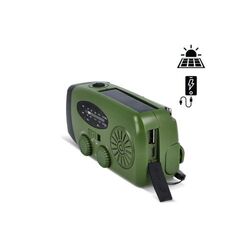 SafeSound Radio d'urgence solaire avec manivelle