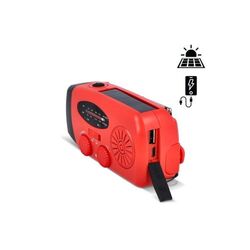 SafeSound Radio d'urgence solaire avec manivelle
