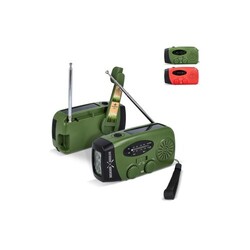SafeSound Radio d'urgence solaire avec manivelle
