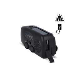 SafeSound Radio d'urgence solaire avec manivelle