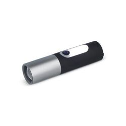 Lampe de poche LED rechargeable 10 W avec fonction zoom 300 lm