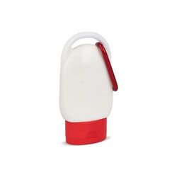 Lotion solaire avec mousqueton SPF30 en matériau recyclé