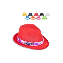 Chapeau en polyester avec bande