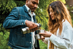 Gourde Explorer Duo 1L Black+Blum