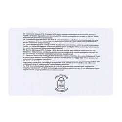 Carte de Blocage RFID Fatton