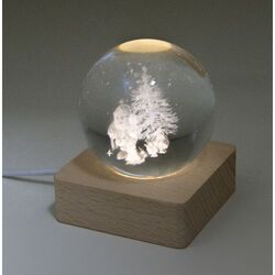 Globe lumineux de Noël Borealis