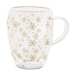 Mug thermos de Noël en verre Snostro