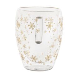 Mug thermos de Noël en verre Snostro