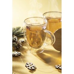 Mug thermos de Noël en verre Snostro