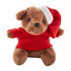 Porte-clés ourson de Noël en peluche Julnalle