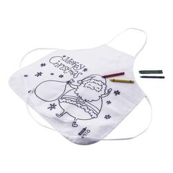 Tablier de Noël à colorier Julfar Cook