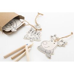 Ornements de sapin de Noël à colorier Oppland