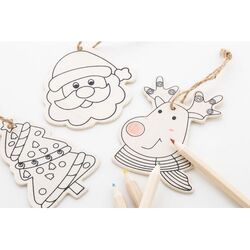 Ornements de sapin de Noël à colorier Oppland