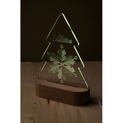 Trophée lumineux LED sapin Woodify Xmas