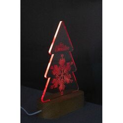 Trophée lumineux LED sapin Woodify Xmas