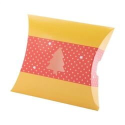 boite en forme de petit coussin CreaBox Pillow Xmas S