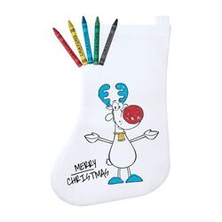 Chaussette de Noël à colorier Plicom