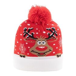 Chapeau d'hiver LED de Noël, renne Norrsken