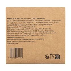 Set de sous-verres de Noël en RPET Vagnes