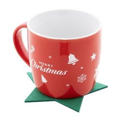 Set de sous-verres de Noël en RPET Vagnes