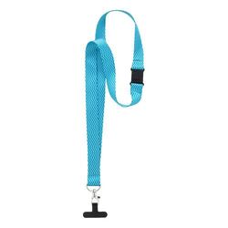 Tour de cou pour téléphone portable personnalisable en RPET Subyard Mobile Slim Safe