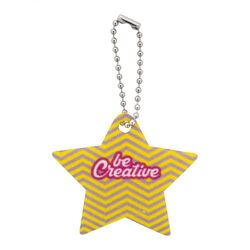 Porte-clés de Noël personnalisé, étoile CreaFelt Key Xmas