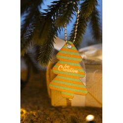 Porte-clés de Noël personnalisé, étoile CreaFelt Key Xmas