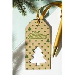 Étiquette Cadeau Personnalisée, Arbre De Noël Printag Plus Eco