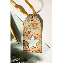 Étiquette Cadeau Personnalisée, Arbre De Noël Printag Plus Eco