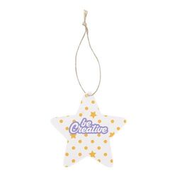 ornement de sapin de Noël personnalisé en papier semence, rond CreaJul Seed