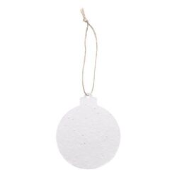 ornement de sapin de Noël personnalisé en papier semence, rond CreaJul Seed