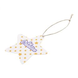 ornement de sapin de Noël personnalisé en papier semence, rond CreaJul Seed