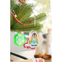 Décoration de sapin de Noël personnalisée CreaJul Wood