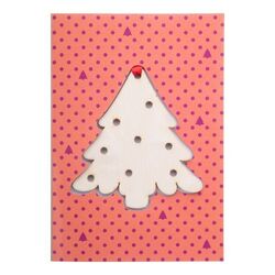 Carte De Noël, Boule Treecard