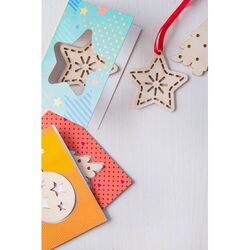 Carte de Noël, étoile TreeCard