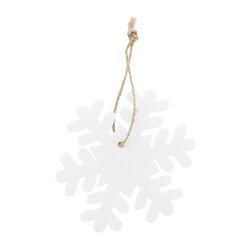 Ornement de sapin de Noël RPET, flocon de neige Joulox