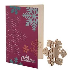 Carte De Noël, Flocon Creax