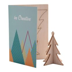 Carte de Noël, sapin CreaX