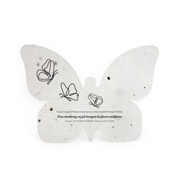 Papier graines A6 découpe spéciale