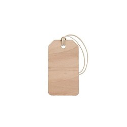 Etiquette bois bagage ou boutique