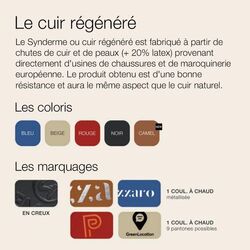 Porte-clés cuir régé.