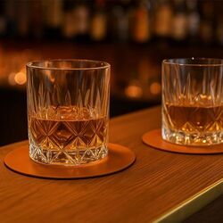 Sous verres cuir régé.