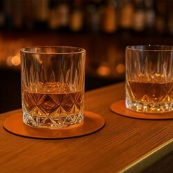 Sous verres cuir régénéré