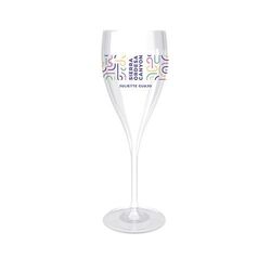 FLUTE CHAMPAGNE EN PLASTIQUE REUTILISABLE (SAN) 16 cI RAS BORD