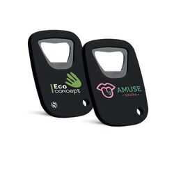 DÉCAPSULEUR EN MATIÈRE RECYCLÉE rPS AVEC UN AIMANT NÉODYME AU DOS