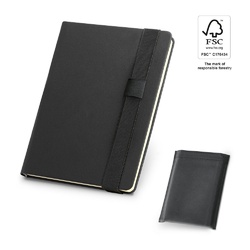 SHAKESPEARE. Bloc-notes A5 en PU avec pages non lignées de couleur ivoire