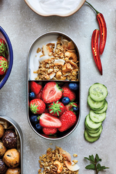 Boîte à bento double en acier inoxydable Black+Blum