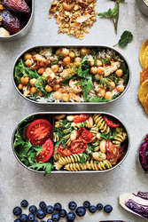 Boîte à bento double en acier inoxydable Black+Blum